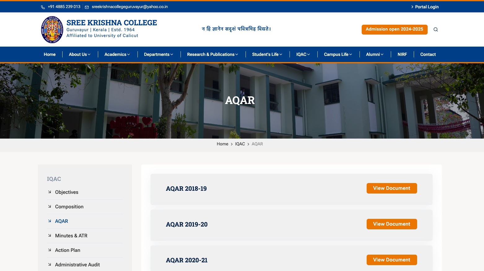 College Websites with Elegant Design
